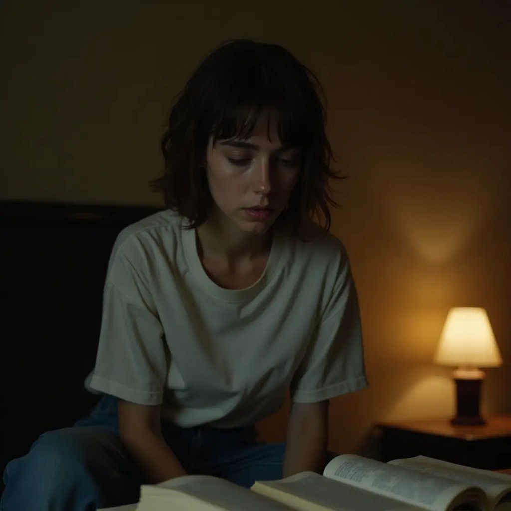 Person reflecting to identify anxiety