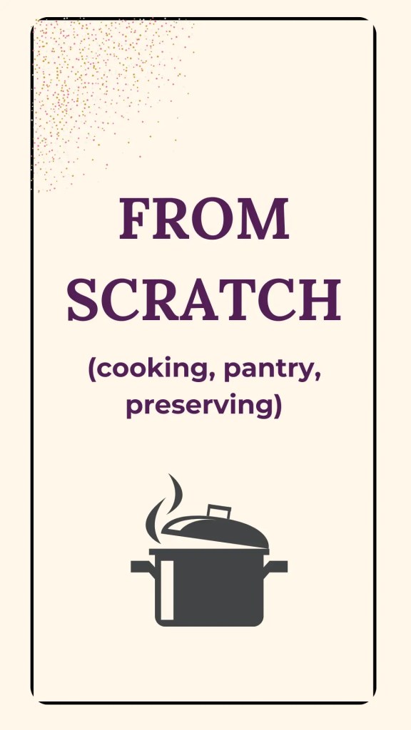 from scratch card - cooking, pantry, preserving printables